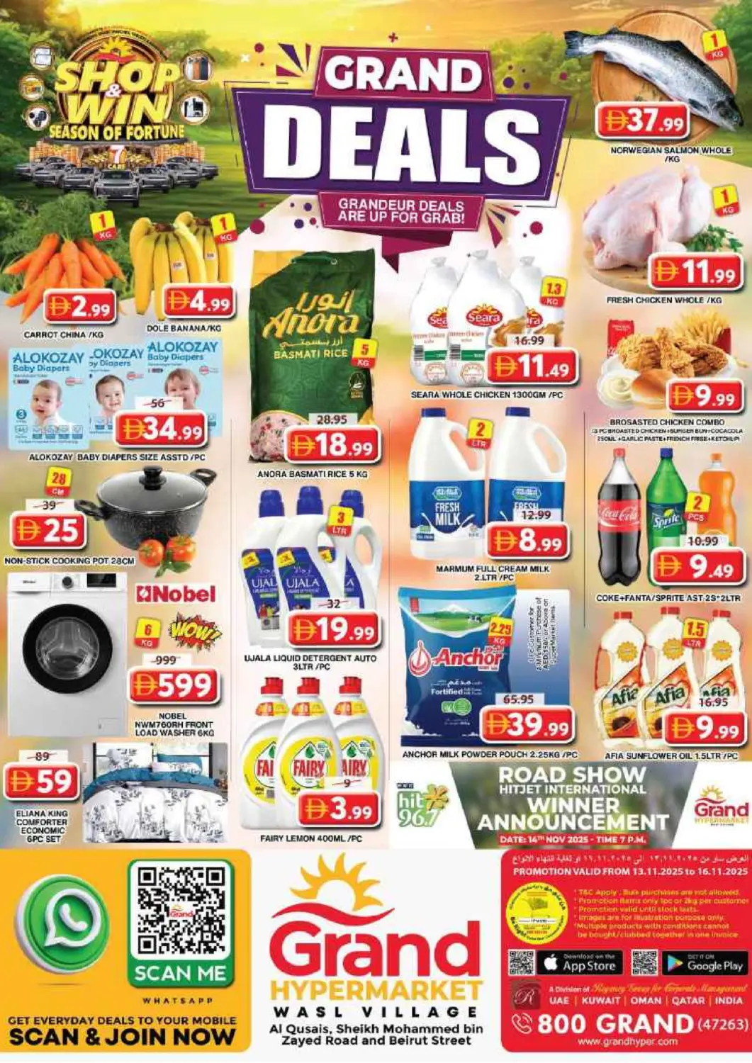 UAE - Dubai Grand Hyper Market offers in D4D Online. Wasl Village - Dubai. . Till 16th November