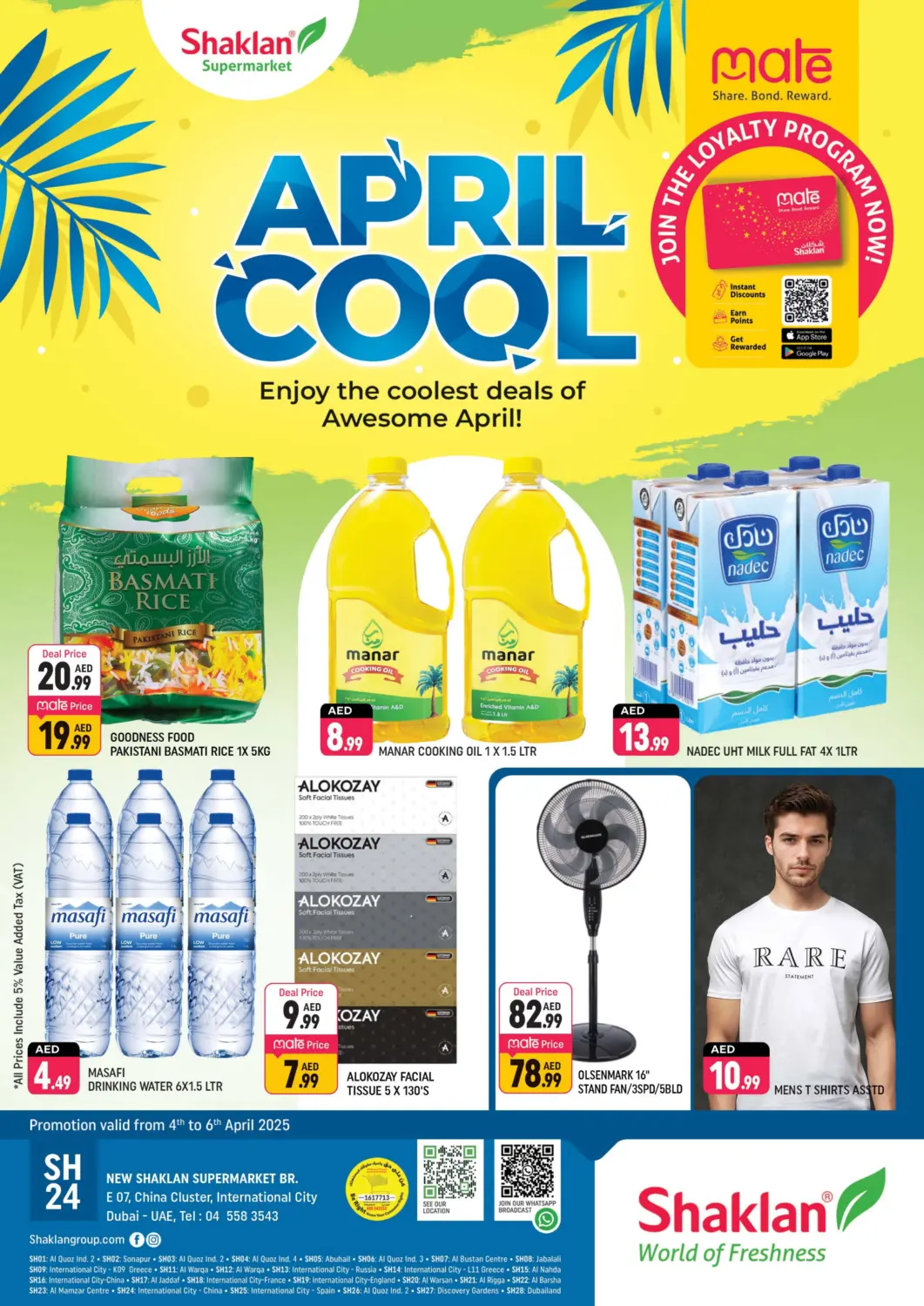 UAE - Dubai Shaklan  offers in D4D Online. E 07,China Cluster ,IC. . Till 6th April