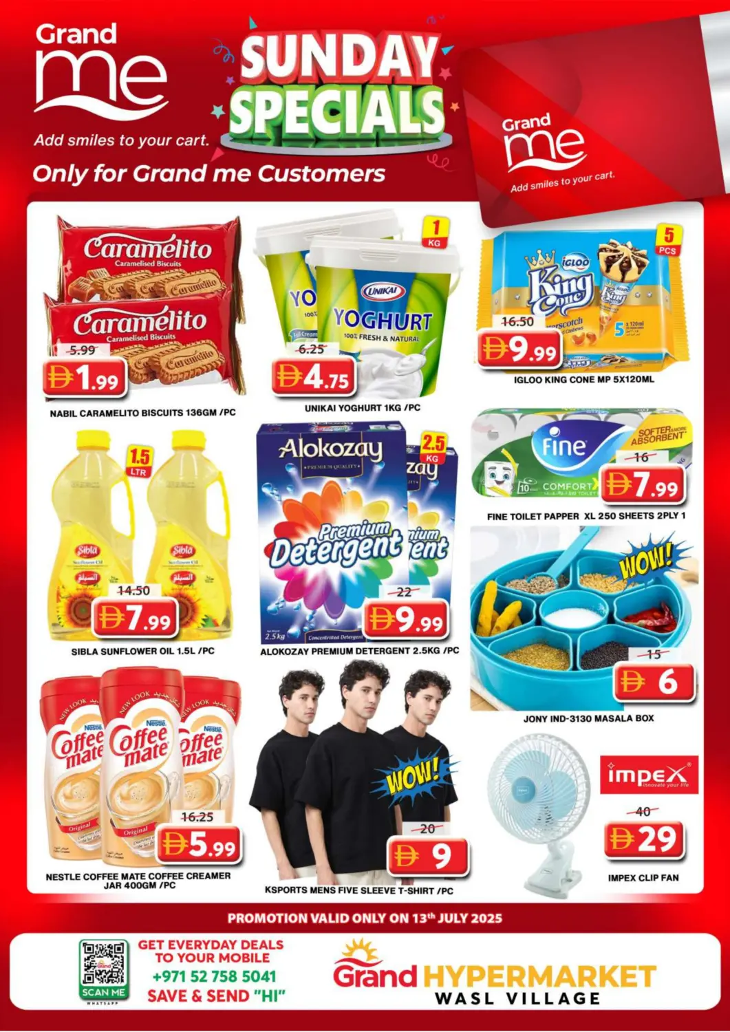 UAE - Dubai Grand Hyper Market offers in D4D Online. Wasl Village - Dubai. . Till 13th June