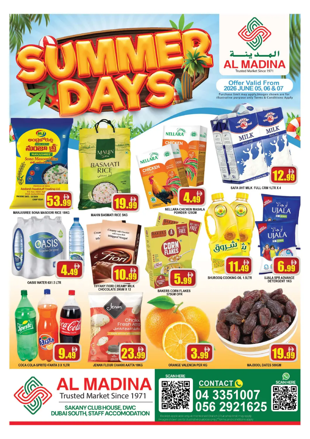 UAE - Dubai AL MADINA (Dubai) offers in D4D Online. Sakany Club House,DWC. . Till 7th June