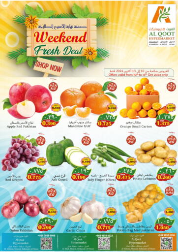 Oman - Muscat Al Qoot Hypermarket offers in D4D Online. Weekend Fresh Deals. . TIll 13th October