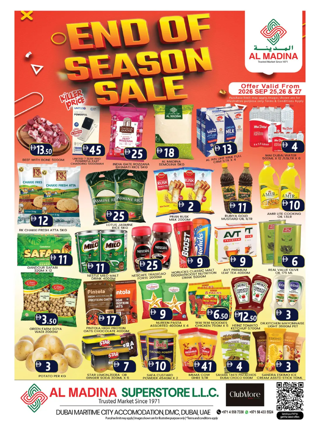 UAE - Dubai AL MADINA (Dubai) offers in D4D Online. Dubai Maritme - Dubai. . Till 27th September