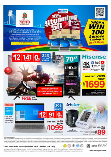 UAE - Sharjah / Ajman Nesto Hypermarket offers in D4D Online. Stunning Shot. . Till 15th September