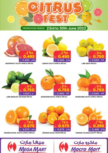 Bahrain MegaMart & Macro Mart  offers in D4D Online. Citrus Fest. . Till 30th June