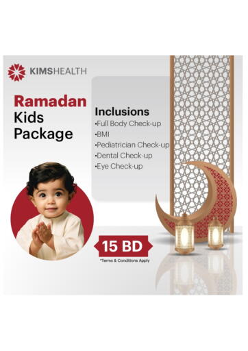 Bahrain KIMS Health Medical Center offers in D4D Online. Kids Package. . Till 05th April
