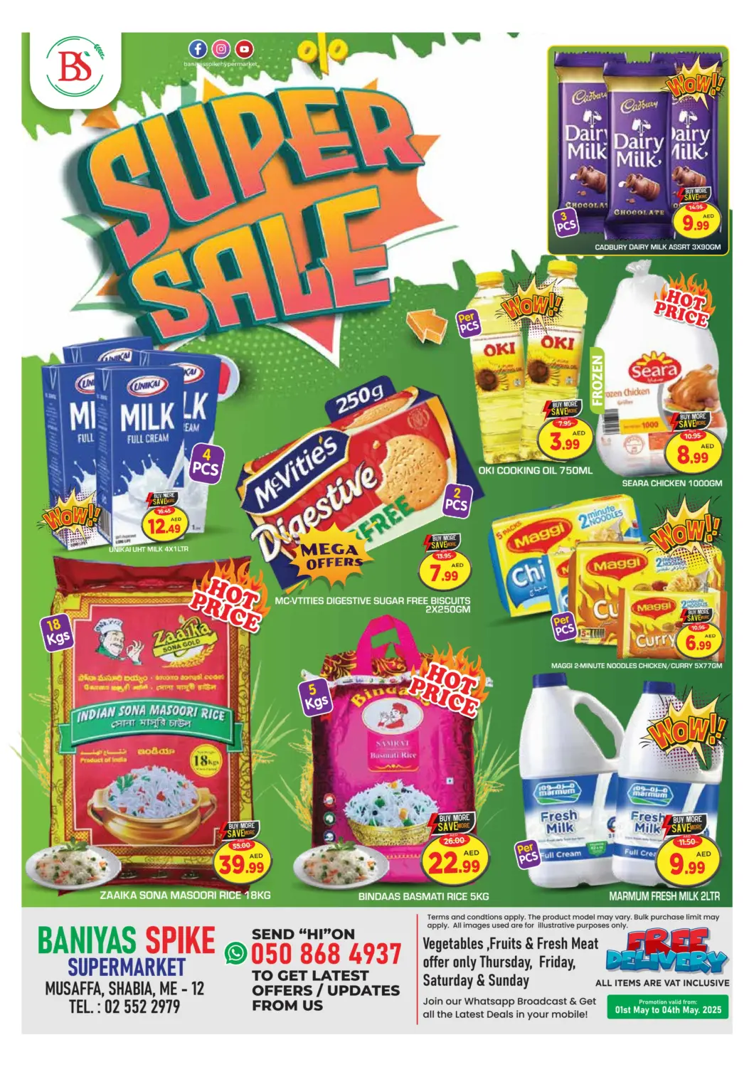 UAE - Abu Dhabi Baniyas Spike  offers in D4D Online. Shabiya ME 12 , Abudhabi. . Till 4th May
