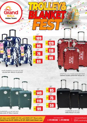Grand Hypermarket - Trolley And Blanket Fest in Qatar Offers - Qatar Trolley And Blanket Fest