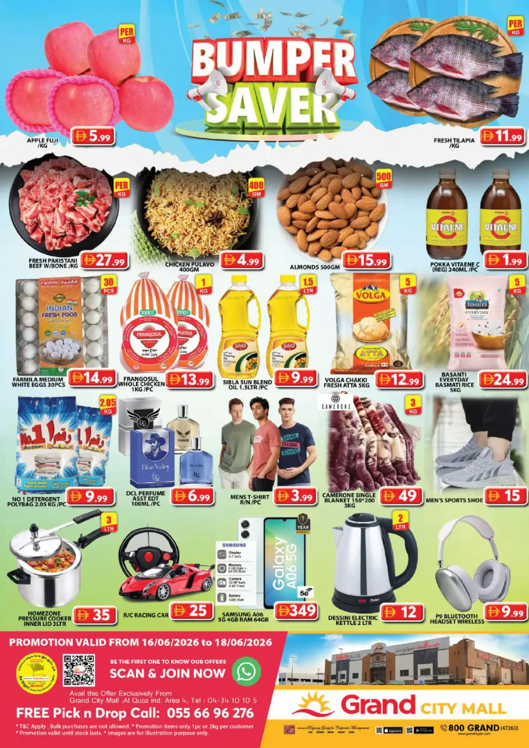 UAE - Dubai Grand Hyper Market offers in D4D Online. Grand City Mall,Dubai. . Till 18th June