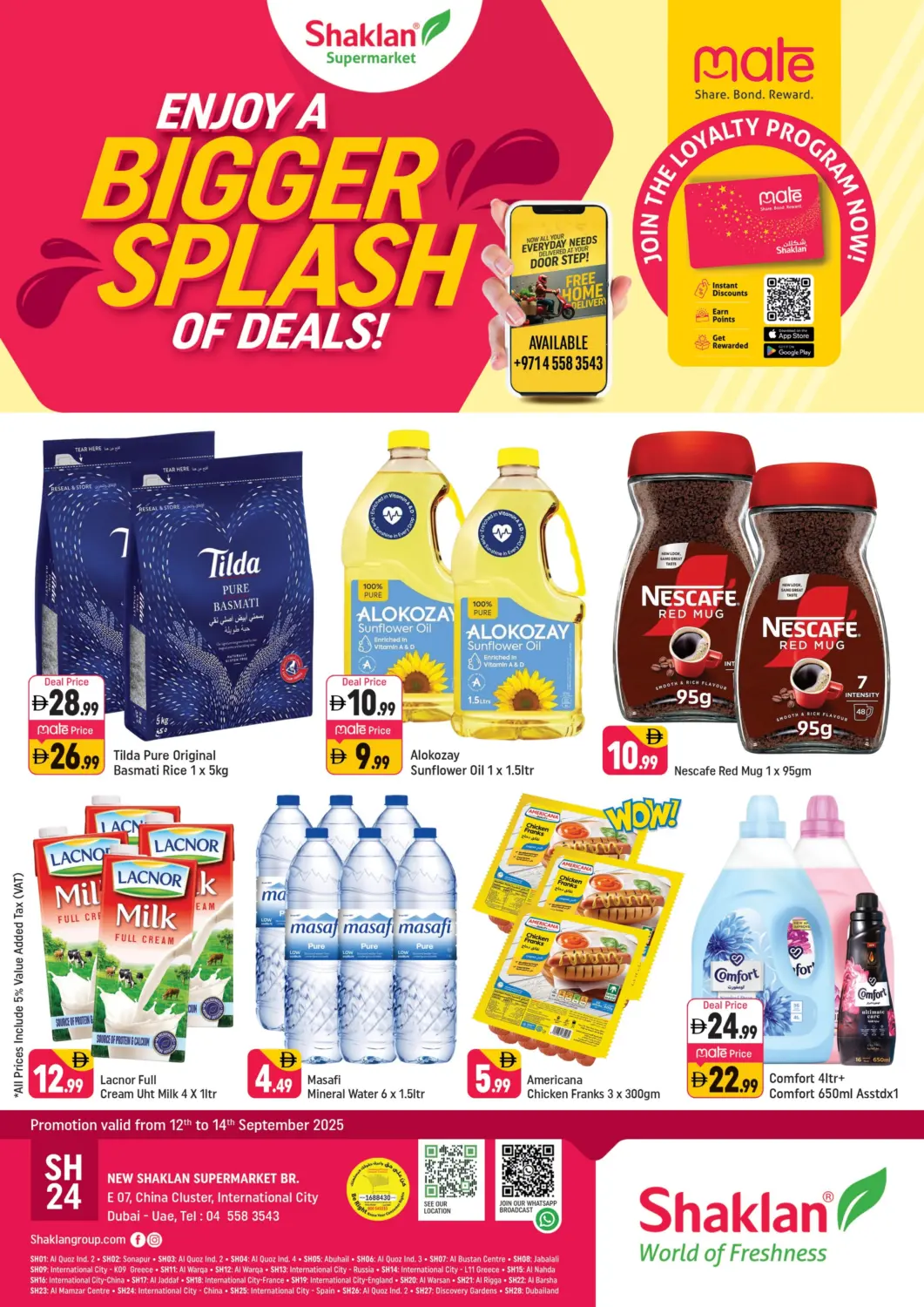 UAE - Dubai Shaklan  offers in D4D Online. E 07,China Cluster ,IC. . Till 14th September