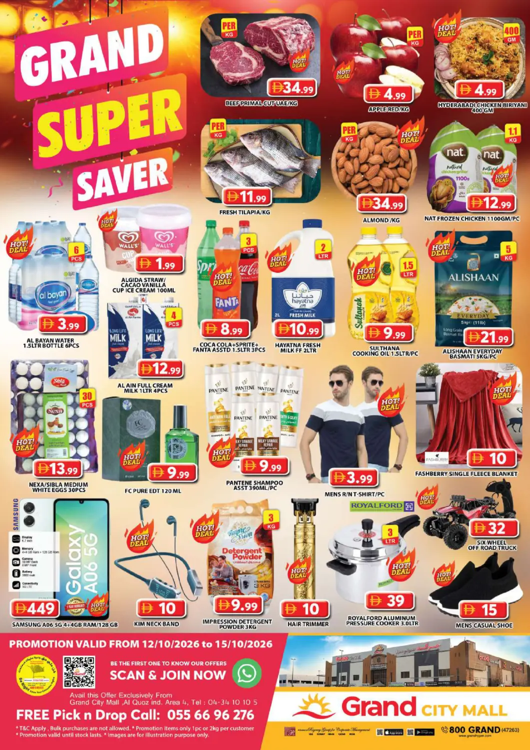 UAE - Dubai Grand Hyper Market offers in D4D Online. Grand City Mall,Dubai. . Till 15th October