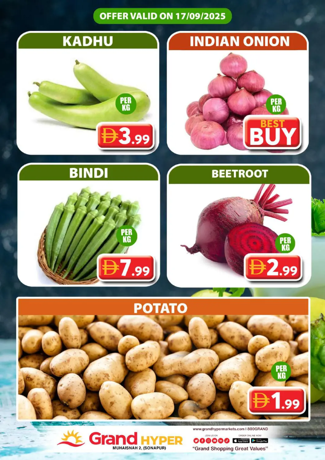 UAE - Dubai Grand Hyper Market offers in D4D Online. Muhaisna - 2, (sonapur). . Only On 17th September
