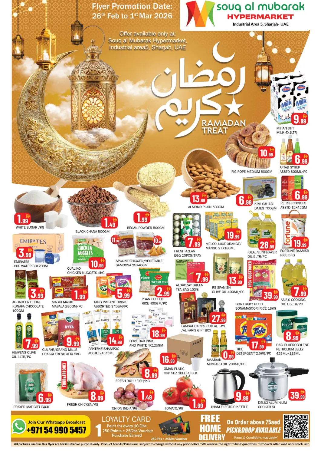 UAE - Sharjah / Ajman Souk Al Mubarak Hypermarket offers in D4D Online. Industrial Area, 5, Sharjah. . Till 1st March