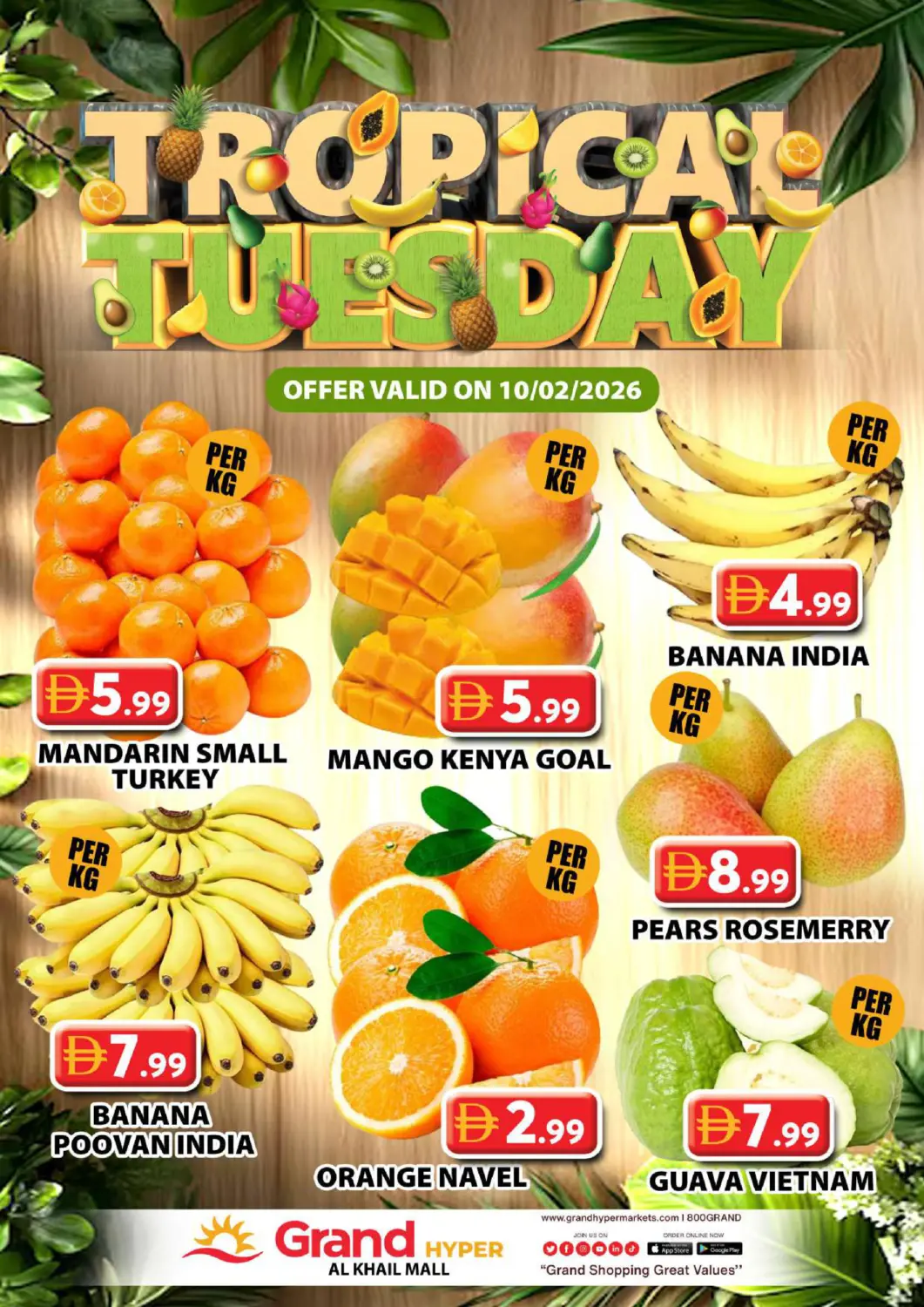 UAE - Dubai Grand Hyper Market offers in D4D Online. Al Khail Mall,Dubai. . Only On 10th February