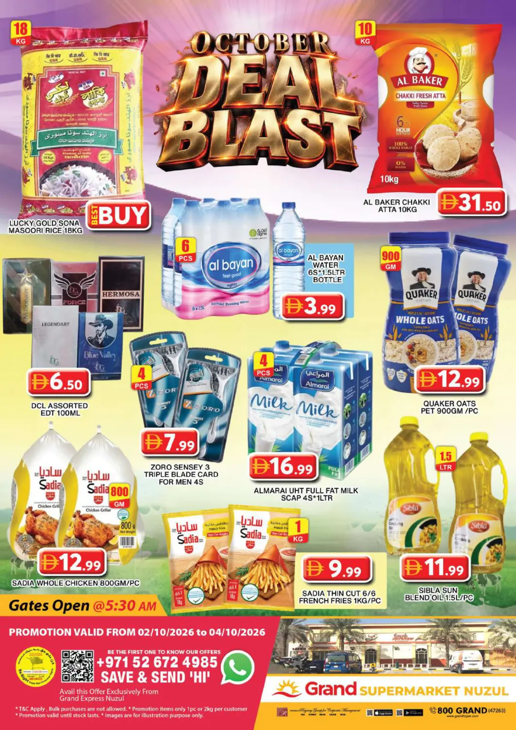 UAE - Dubai Grand Hyper Market offers in D4D Online. Grand Supermarket Nuzul. . Till 4th October