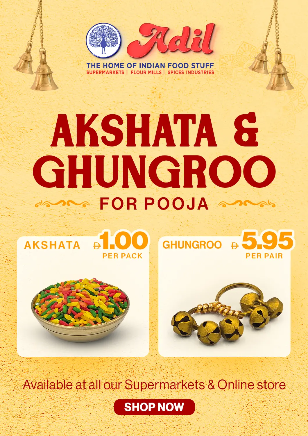 UAE - Dubai Adil Supermarket offers in D4D Online. Akshata & Ghungroo. . Till 28th August