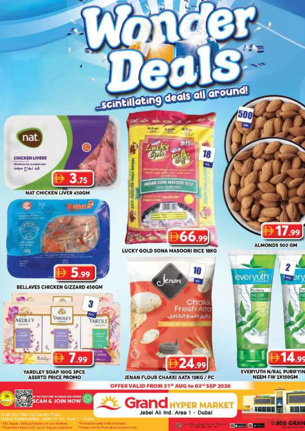 UAE - Dubai Grand Hyper Market offers in D4D Online. Jebel Ali Industiral Area1. . Till 3rd September