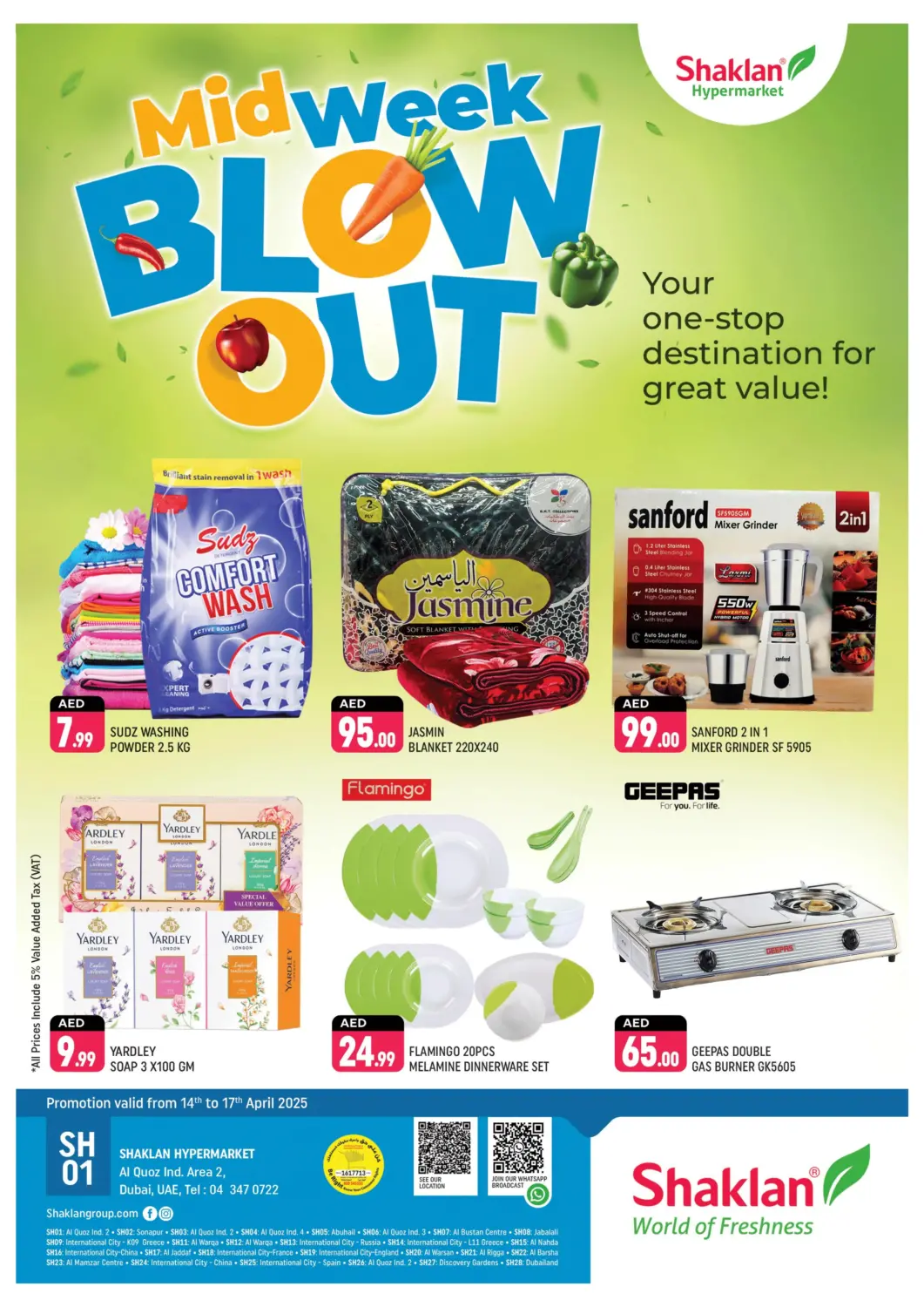 UAE - Dubai Shaklan  offers in D4D Online. Al Quoz Ind Area 2, Dubai. . Till 17th April