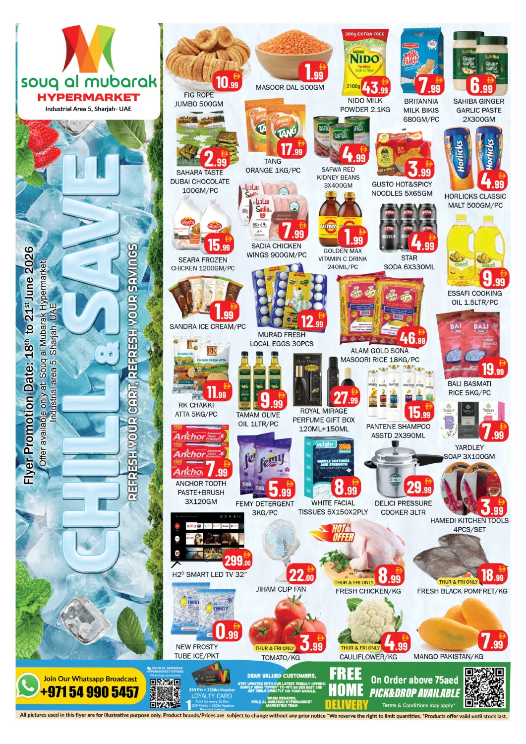 UAE - Sharjah / Ajman Souk Al Mubarak Hypermarket offers in D4D Online. Industrial Area 5 ,Sharjah. . TIll 21st June