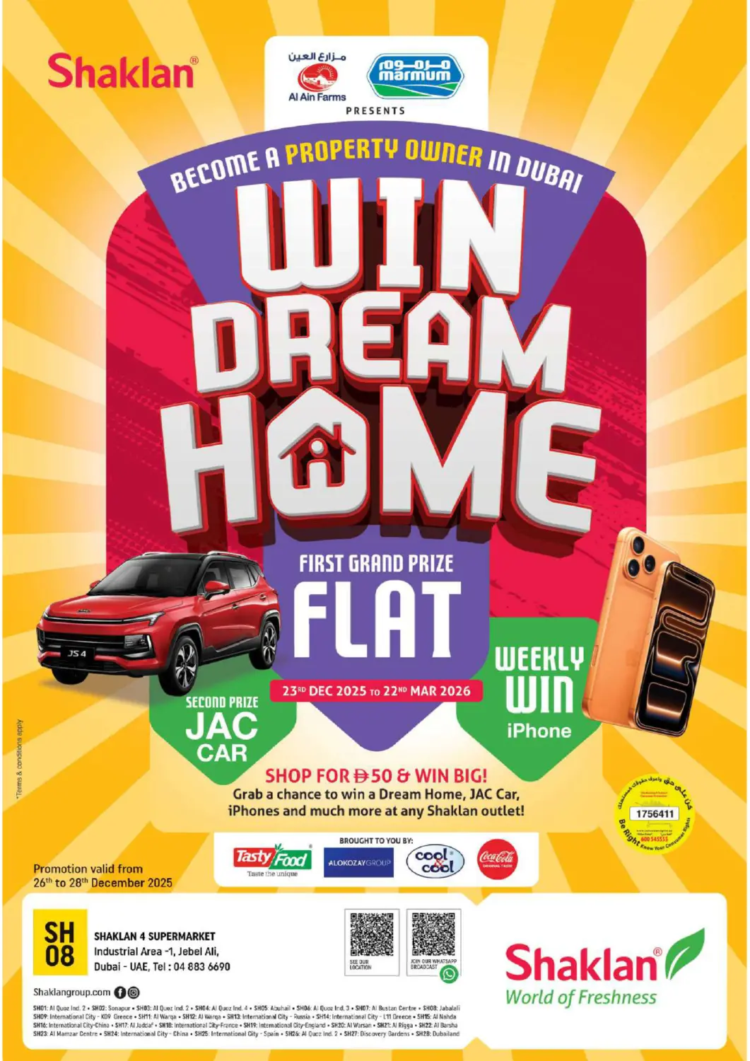 UAE - Dubai Shaklan  offers in D4D Online. Jebel Ali Ind Area-1, Dubai. . Till 28th December