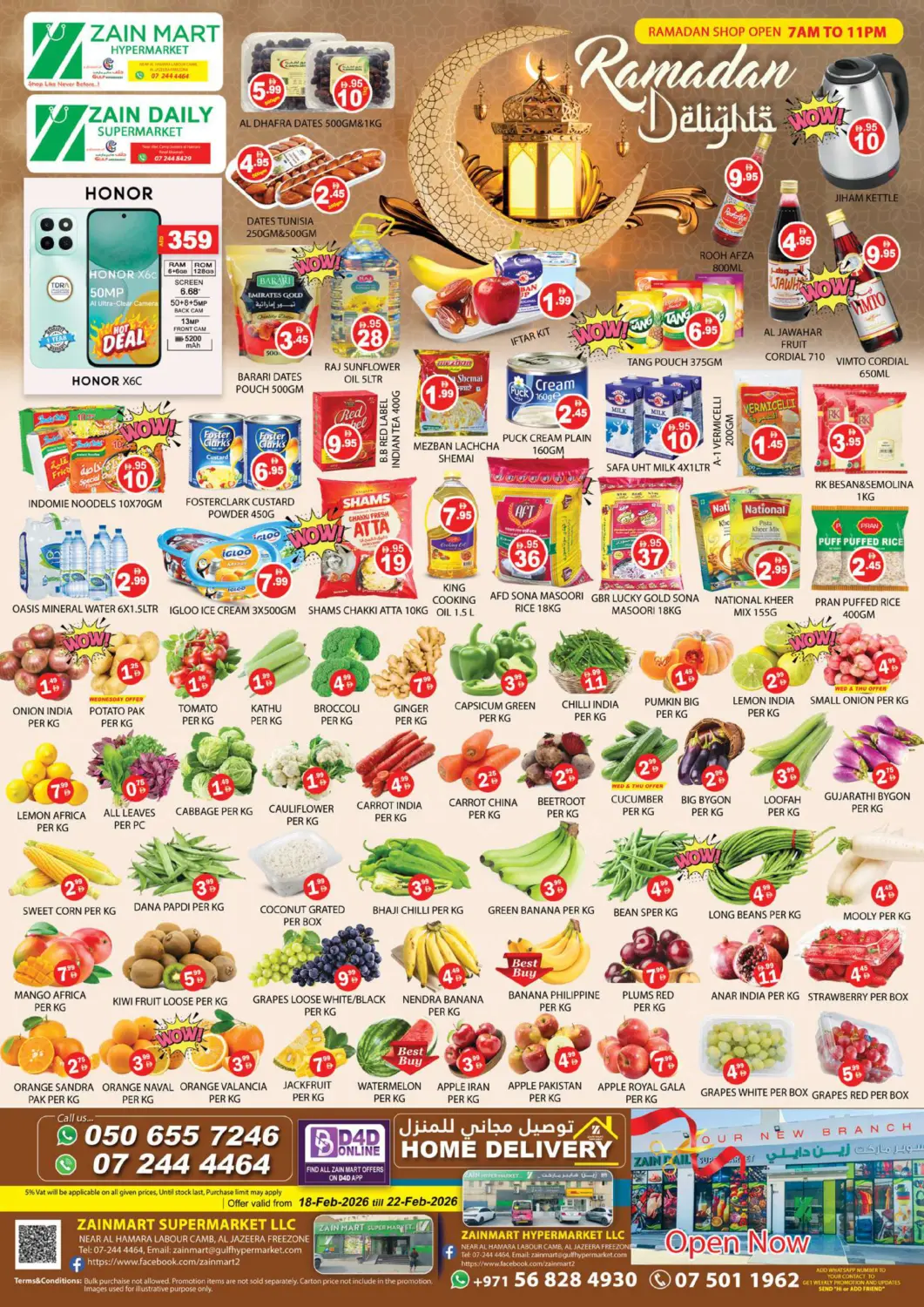 UAE - Ras al Khaimah Zain Mart Supermarket offers in D4D Online. Ramadan Delights. . Till 22nd February