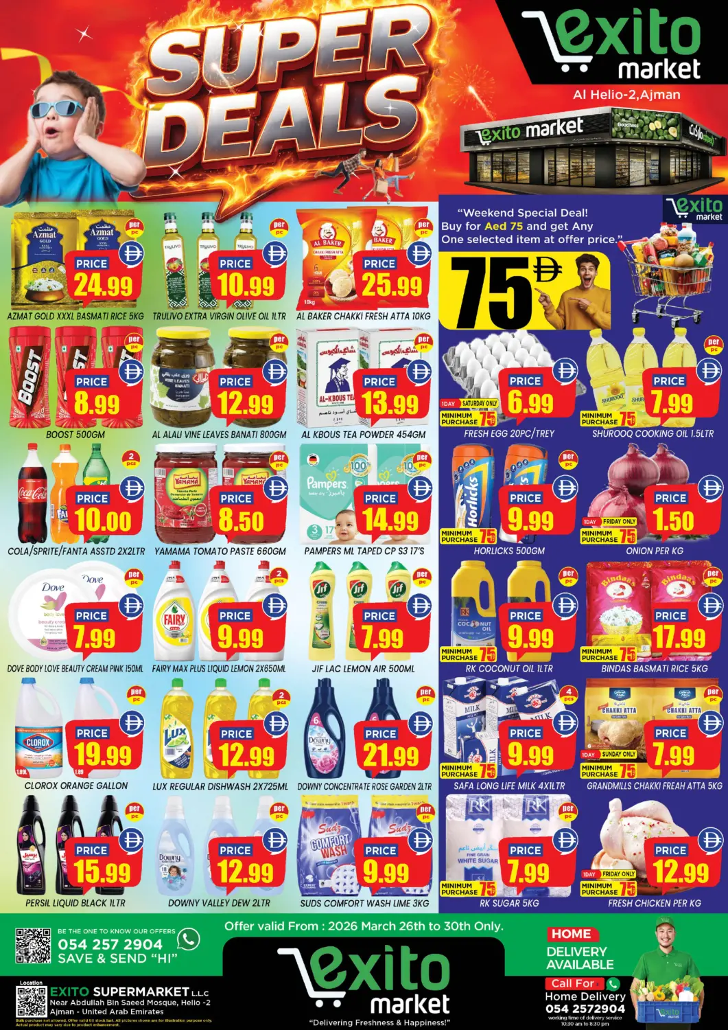 UAE - Sharjah / Ajman Exito Supermarket offers in D4D Online. Super Deals. . Till 30th March