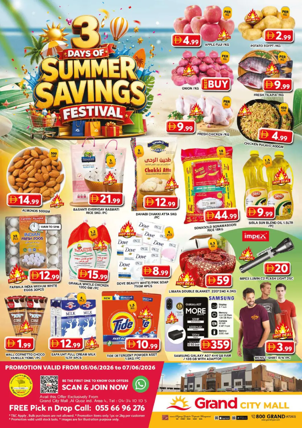 UAE - Dubai Grand Hyper Market offers in D4D Online. City Mall - Dubai. . Till 7th June