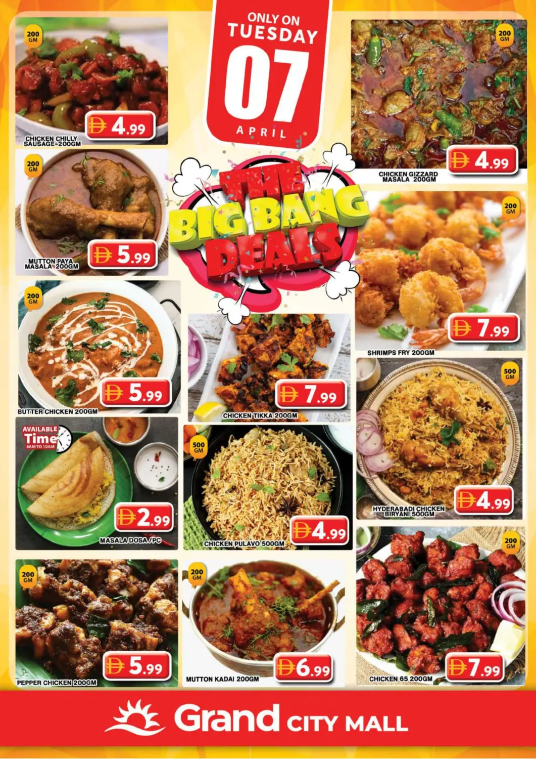 UAE - Dubai Grand Hyper Market offers in D4D Online. City Mall, Dubai. . Only On 7th April