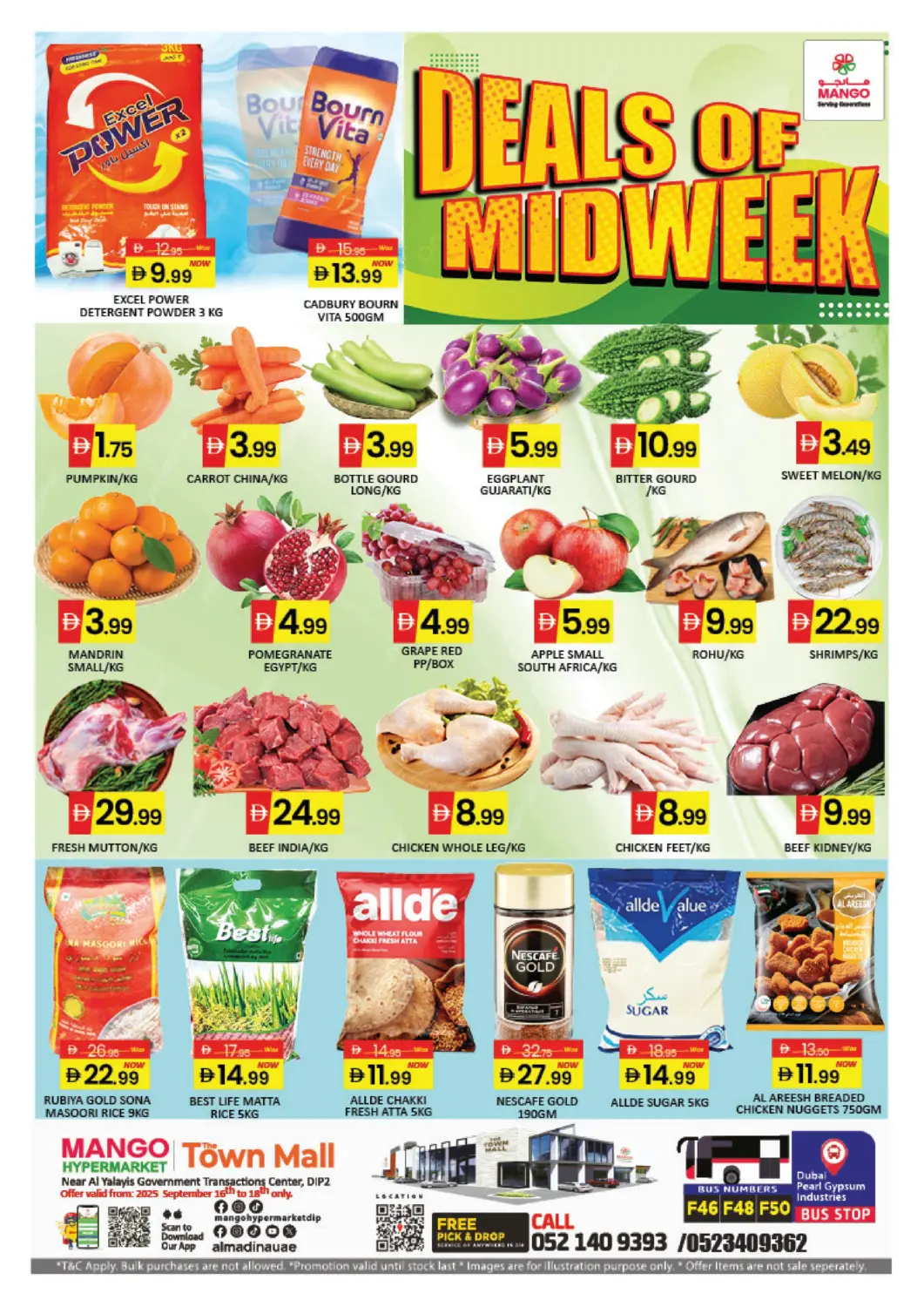 UAE - Dubai Mango Hypermarket LLC offers in D4D Online. Town Mall - Dip 2. . Till 18th September
