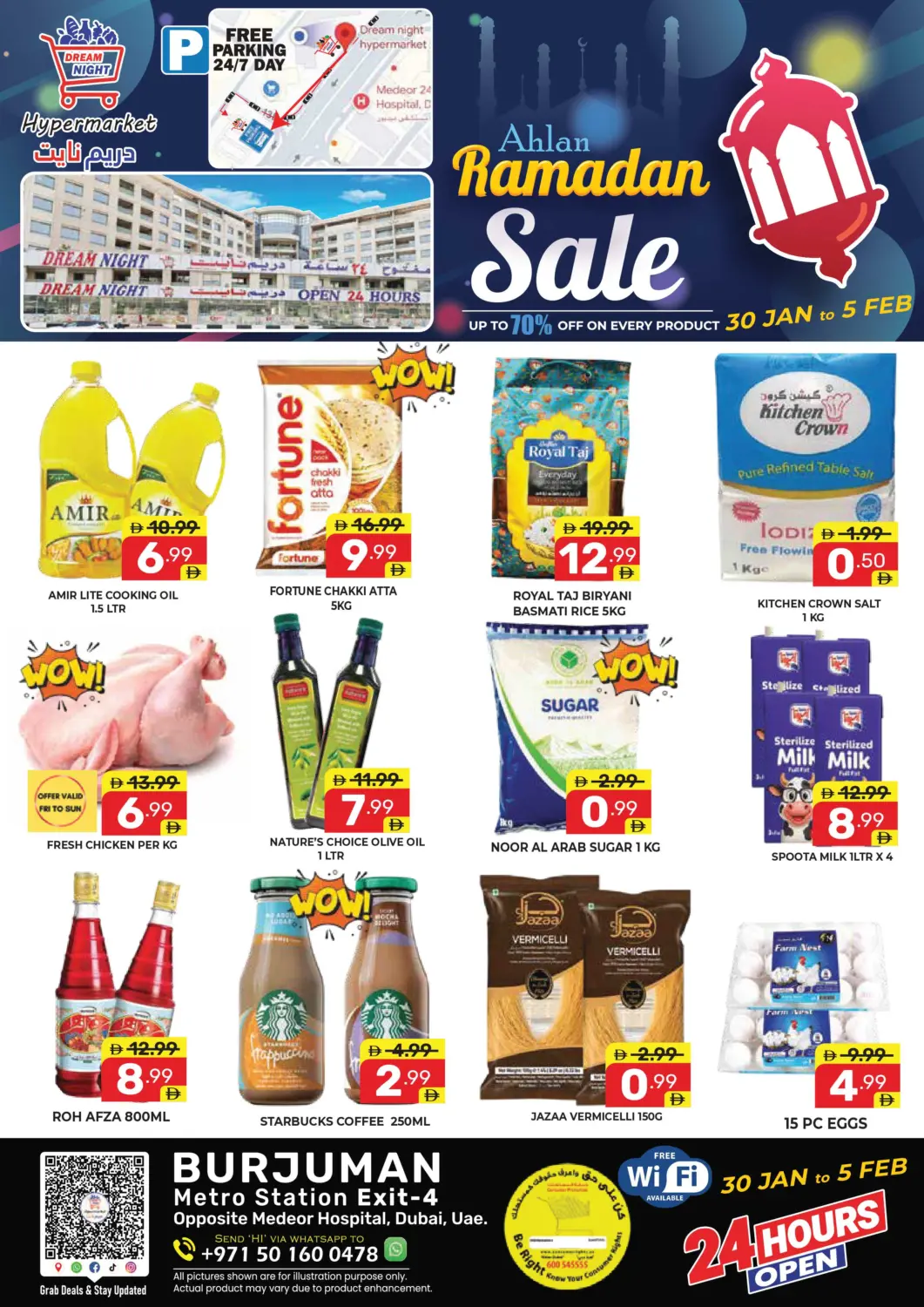 UAE - Dubai Dream Night hypermarket offers in D4D Online. Ahlan Ramadan Sale. . Till 5th February