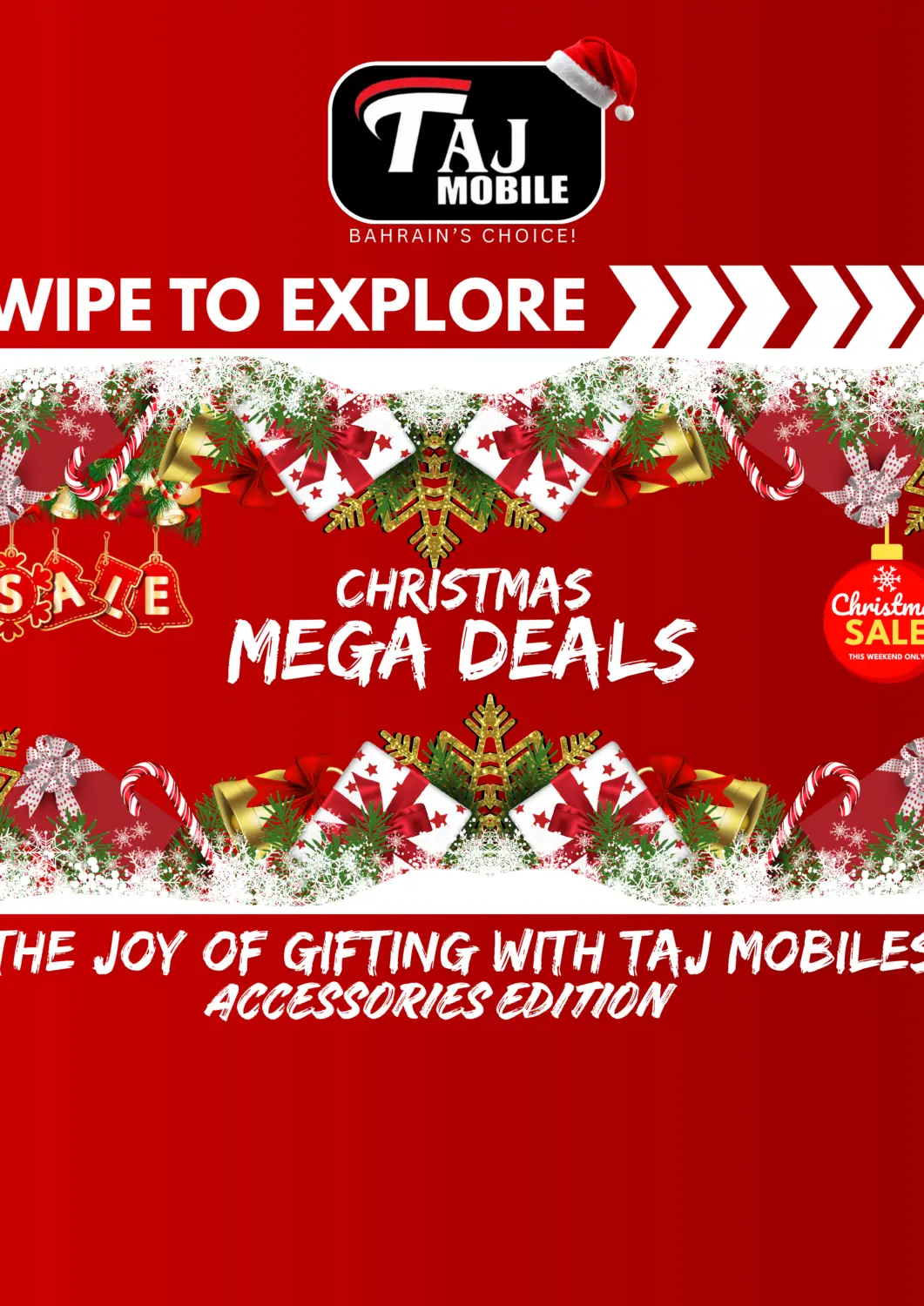 Bahrain Taj Mobiles offers in D4D Online. Christmas Mega Deals. . Till 28th December