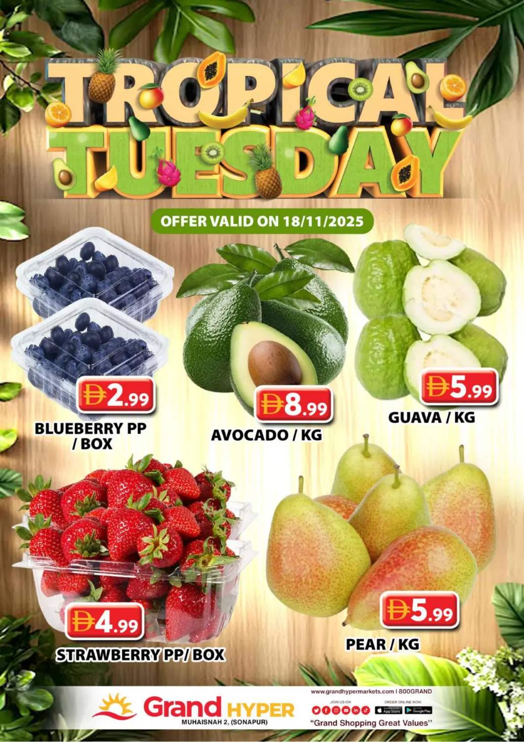 UAE - Dubai Grand Hyper Market offers in D4D Online. Muhaisnah 2, (Sonapur). . Only On 18th November