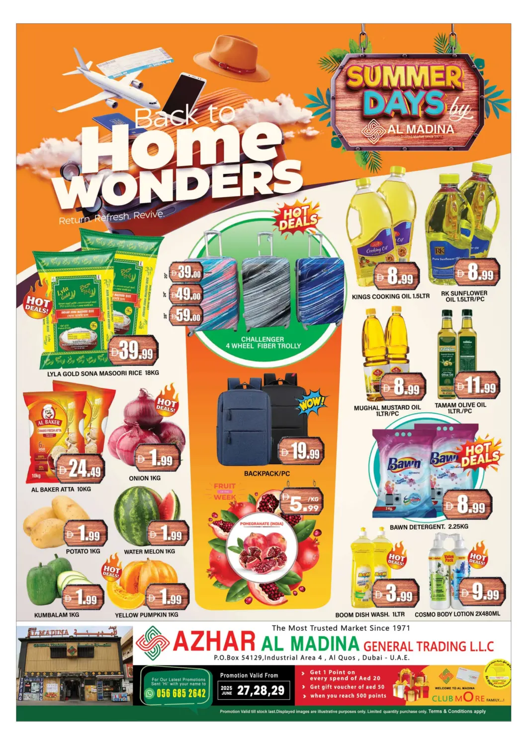 UAE - Dubai AL MADINA (Dubai) offers in D4D Online. Azhar GT - Al Qouz. . Till 29th June