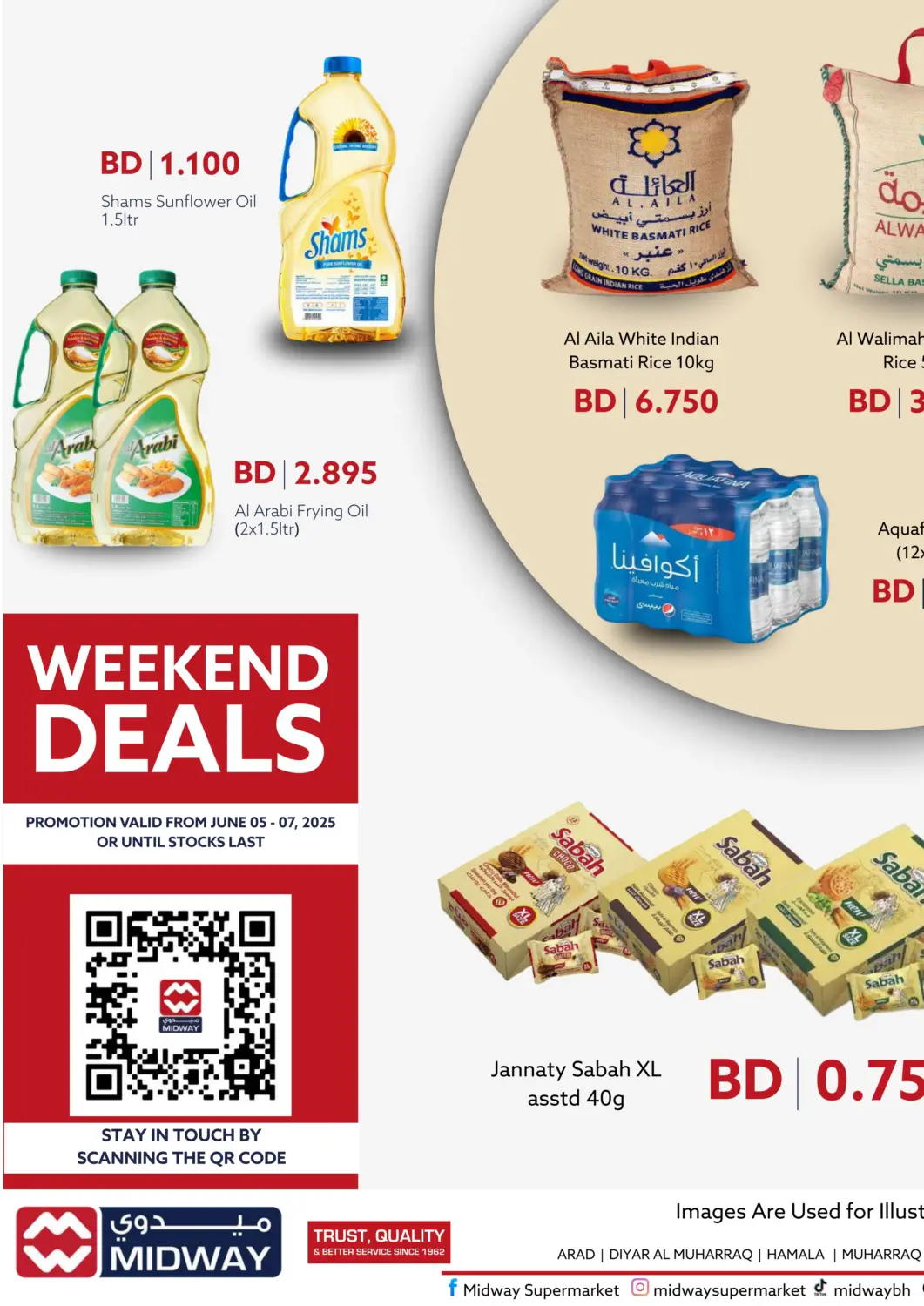 Bahrain Midway Supermarket offers in D4D Online. Weekend Deals. . Till 7th June