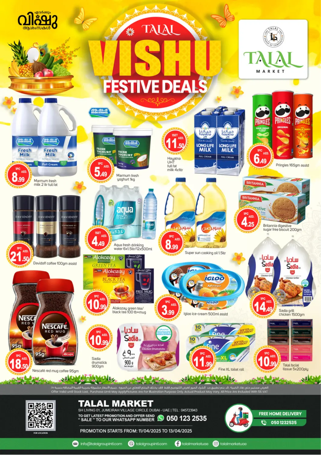 UAE - Dubai TALAL MARKET offers in D4D Online. Jumeira Village Circle, Dubai. . Till 13th April