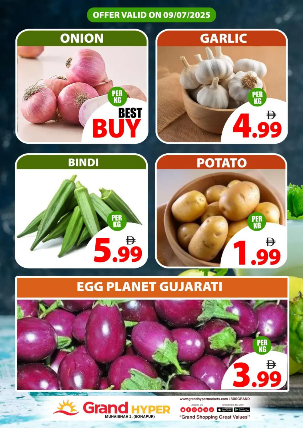 UAE - Dubai Grand Hyper Market offers in D4D Online. Muhaisnah 2 , (Sonapur) Dubai. . Only On 9th July