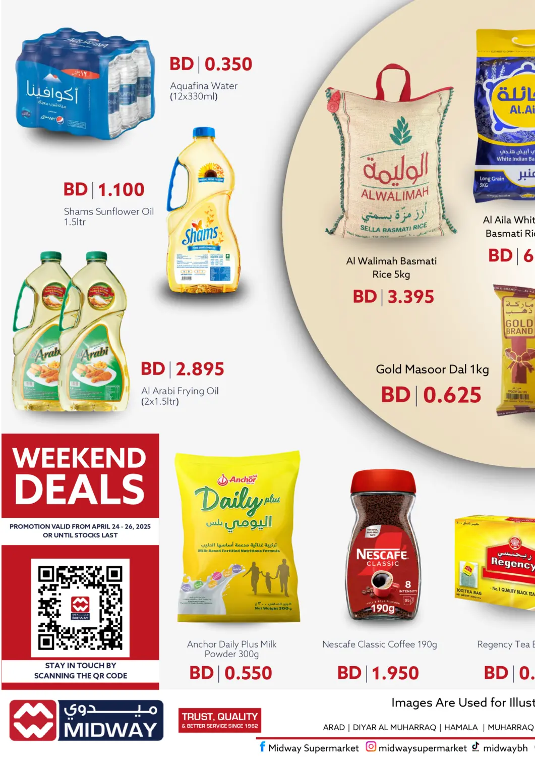 Bahrain Midway Supermarket offers in D4D Online. Weekend Deals. . Till 26th April