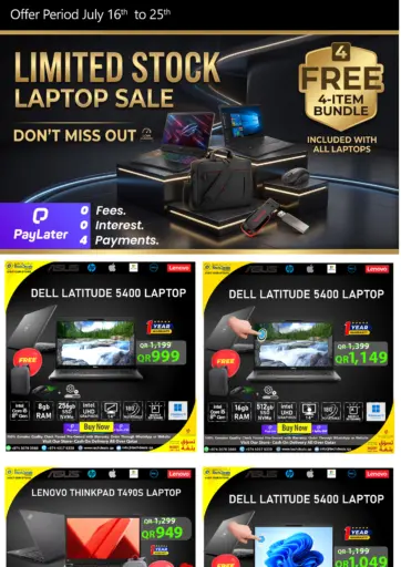 Limited Stock Laptop Sale