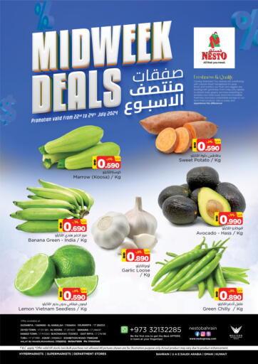 Bahrain NESTO  offers in D4D Online. Midweek Deals. . Till 24th July