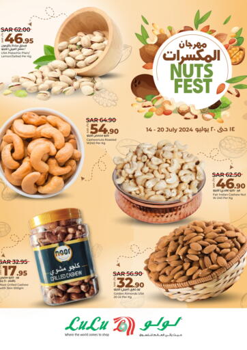 KSA, Saudi Arabia, Saudi - Jeddah LULU Hypermarket offers in D4D Online. Nuts Fest. . Till 20th July