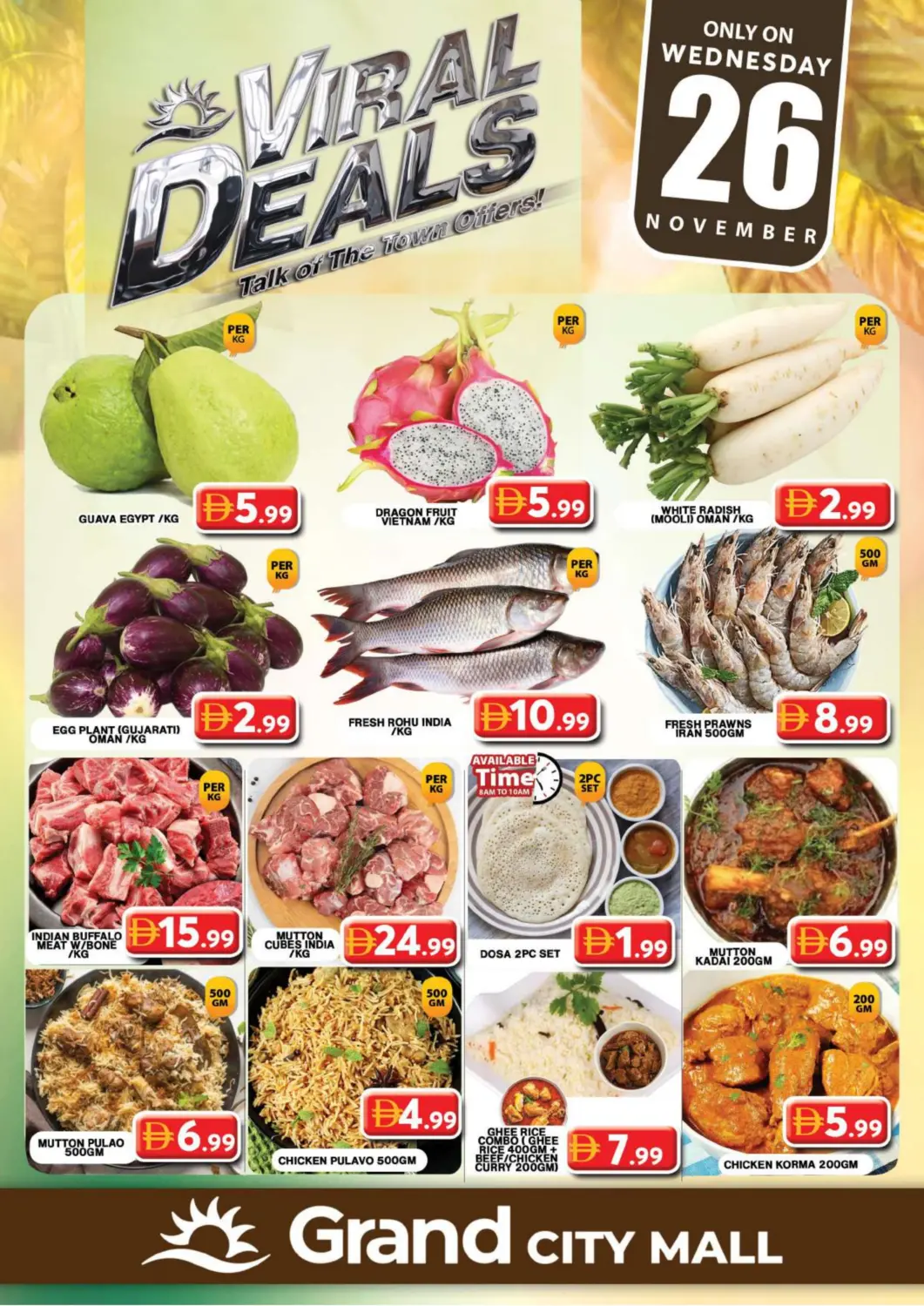 UAE - Dubai Grand Hyper Market offers in D4D Online. Grand City Mall,Dubai. . Only On 26th November