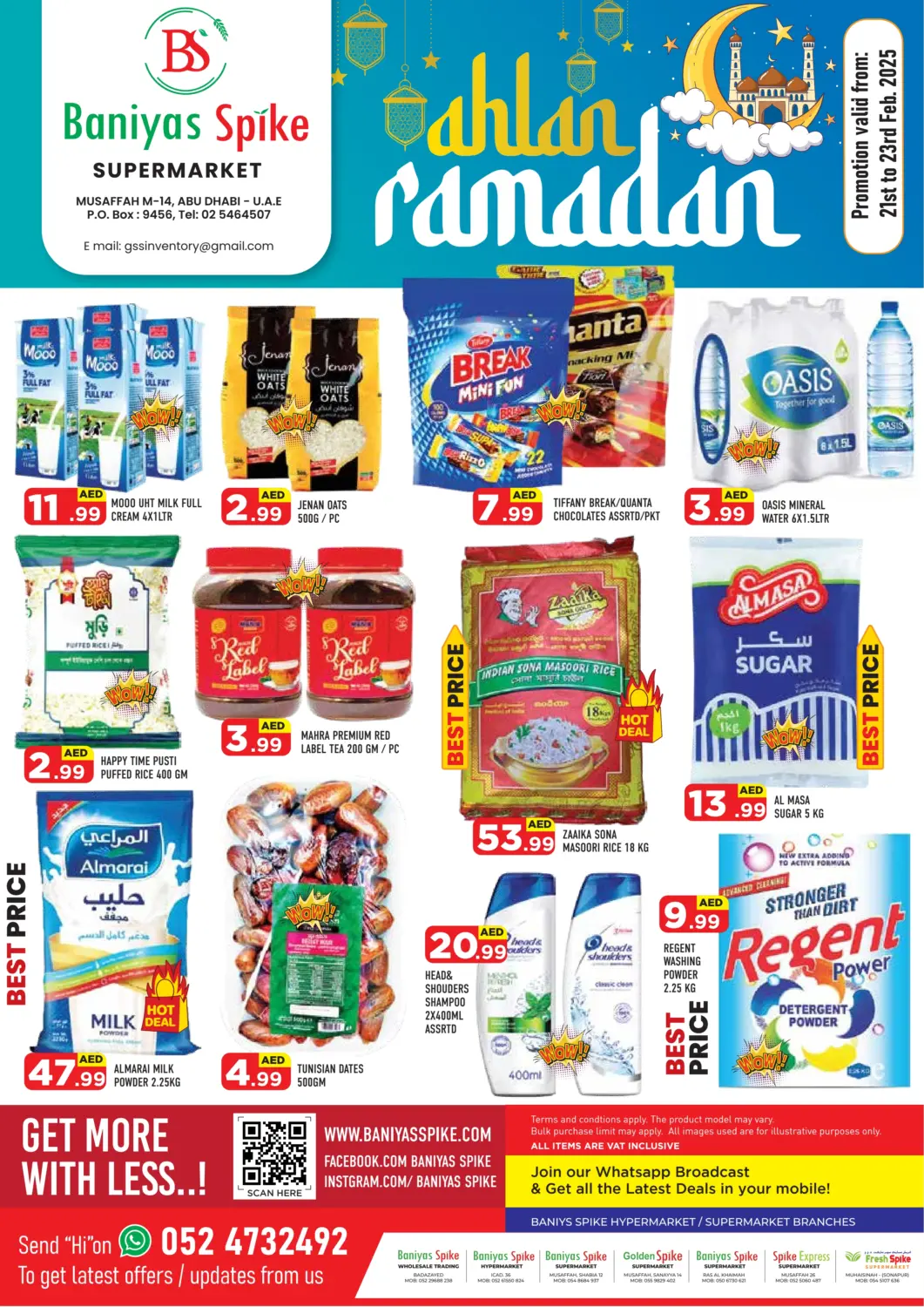 UAE - Abu Dhabi Baniyas Spike  offers in D4D Online. Ahlan Ramadan. . Till 23rd February