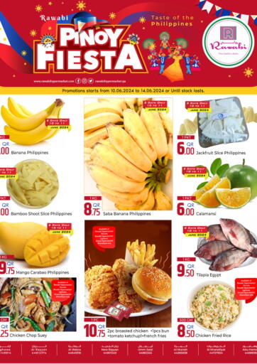 Qatar - Al Shamal Rawabi Hypermarkets offers in D4D Online. Pinoy Fiesta. . Till 14th June