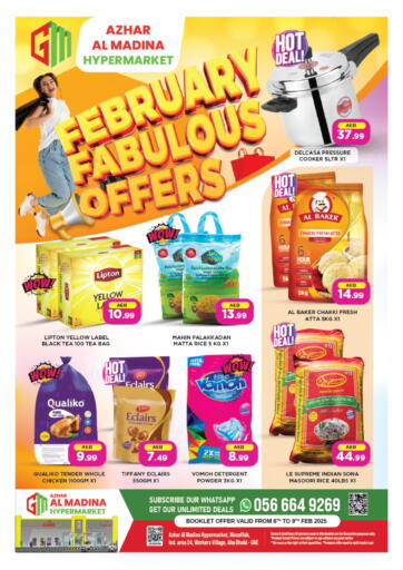 UAE - Abu Dhabi Azhar Al Madina Hypermarket offers in D4D Online. Musaffah 24, Workers Village. . Till 9th February