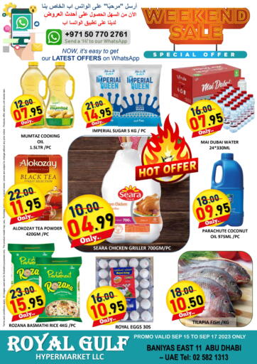 UAE - Abu Dhabi ROYAL GULF HYPERMARKET LLC offers in D4D Online. Weekend Sale -Baniyas East 11 Abu Dhabi. . Till 17th September