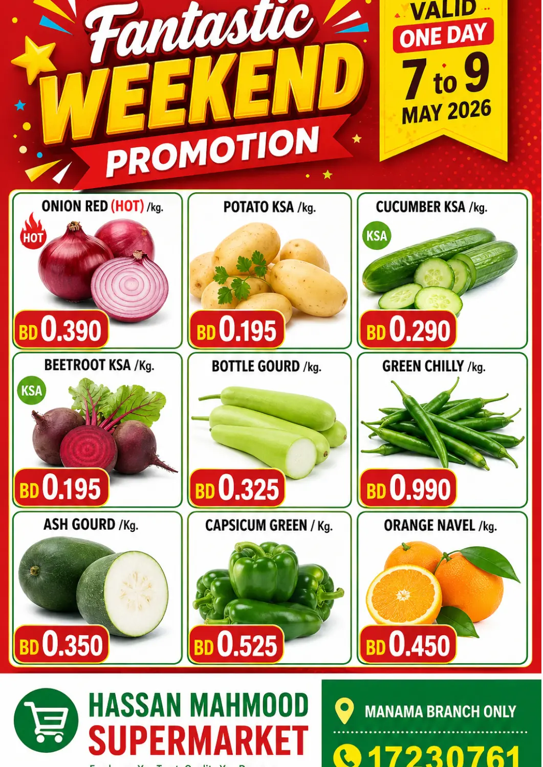 Bahrain Hassan Mahmood Group offers in D4D Online. Fantastic Weekend Promotion. . TIll 9th May