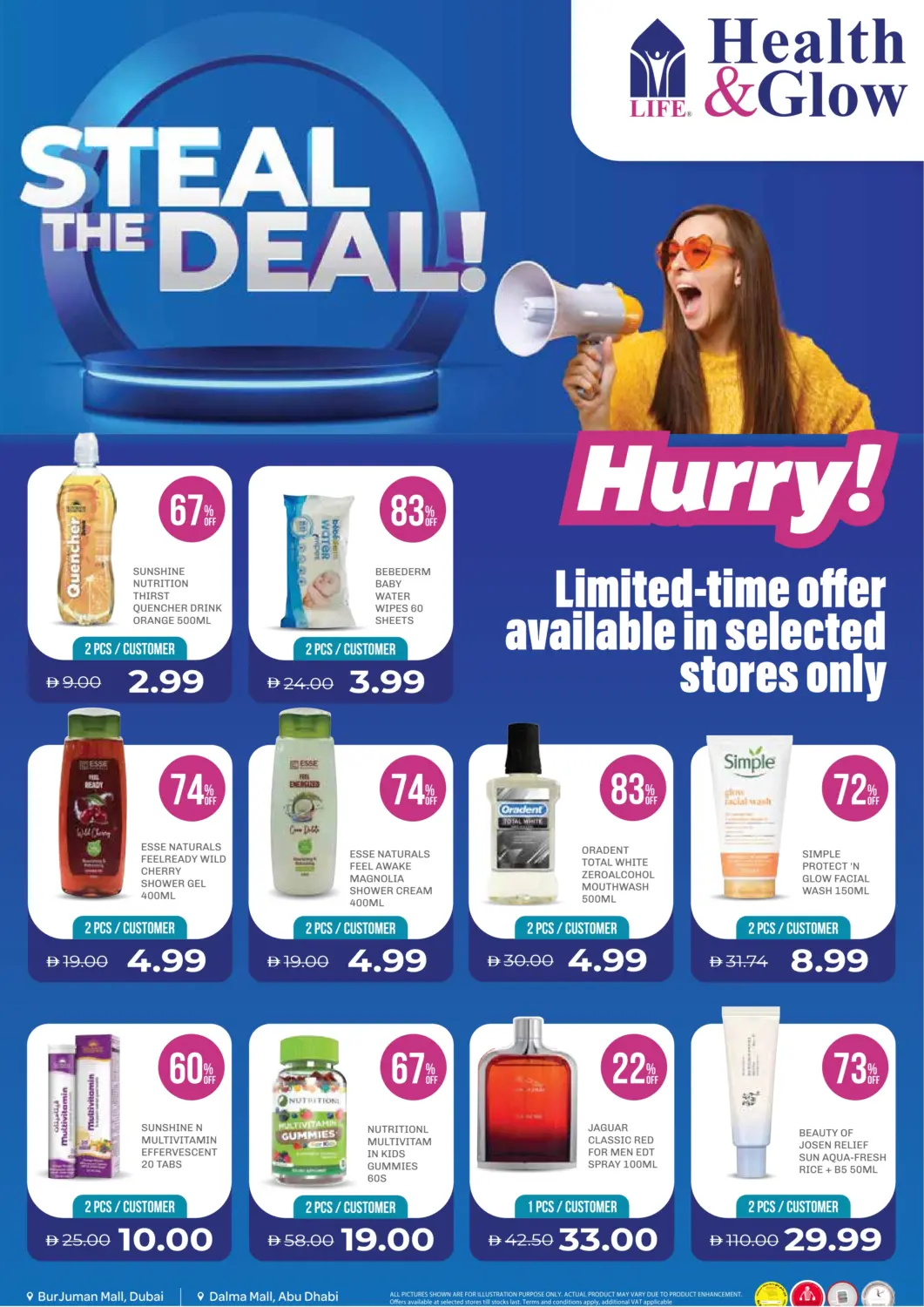 UAE - Sharjah / Ajman Life Pharmacy offers in D4D Online. Steal The Deal. . Till 7th December