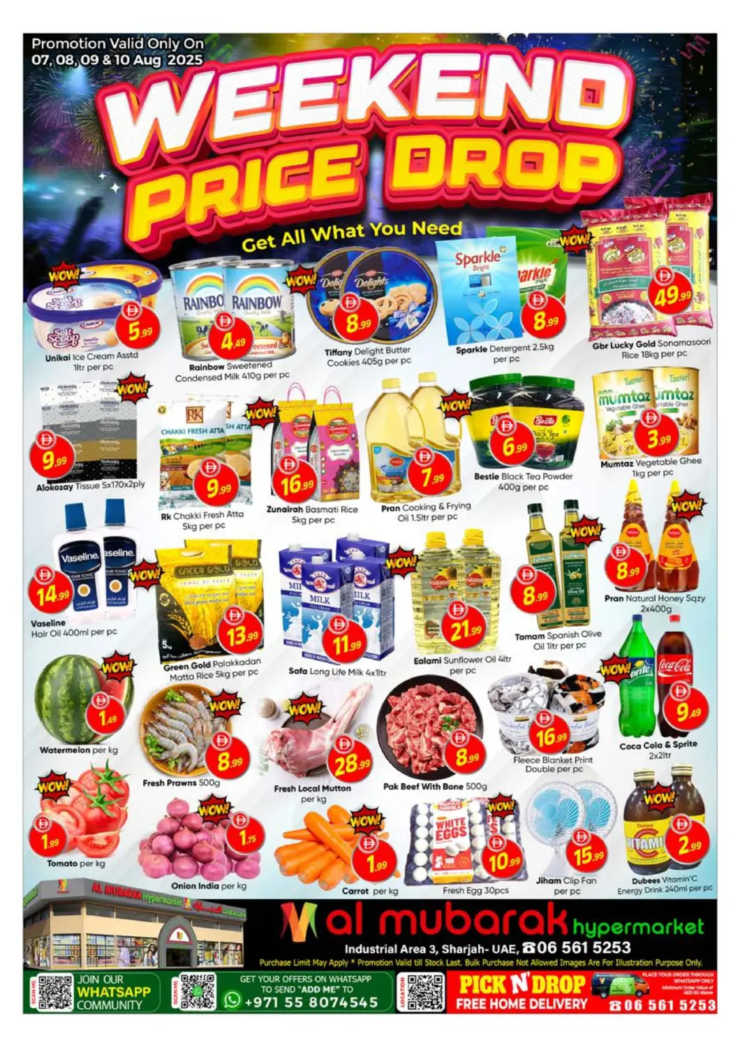 UAE - Sharjah / Ajman Mubarak Hypermarket Sharjah offers in D4D Online. Weekend Price Drop. . Till 10th August
