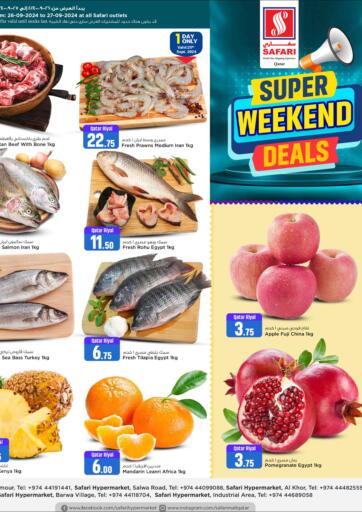 Qatar - Umm Salal Safari Hypermarket offers in D4D Online. Super Weekend Deals. . Till 28th September