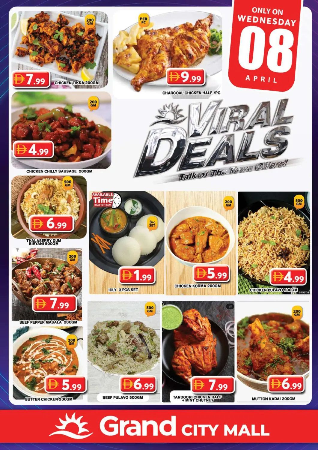 UAE - Dubai Grand Hyper Market offers in D4D Online. City Mall - Dubai. . Only On 8th April