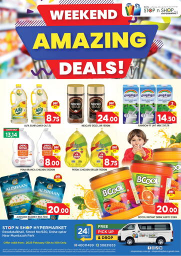 Qatar - Al Rayyan Doha Stop n Shop Hypermarket offers in D4D Online. Weekend Amazing Deals. . Till 15th Feberuary